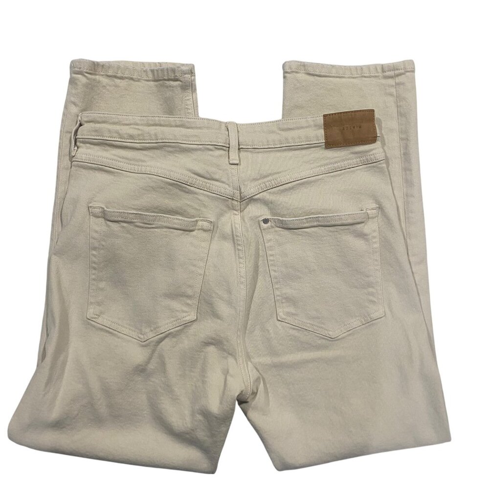 H&M &Denim‎ Jeans Womens Size 10 Vintage Slim High Waist Beige Denim